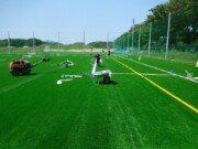 ライン設置作業